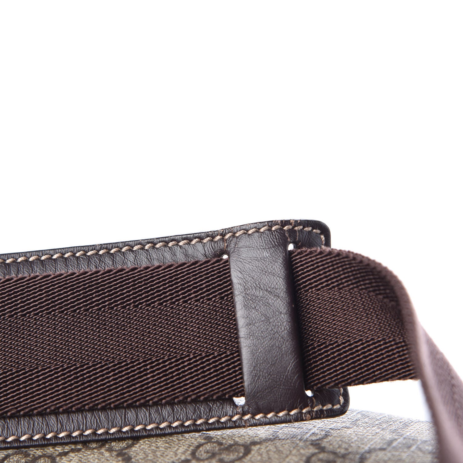 Gucci GG Supreme Monogram Belt Bag Dark Brown 12 of 13