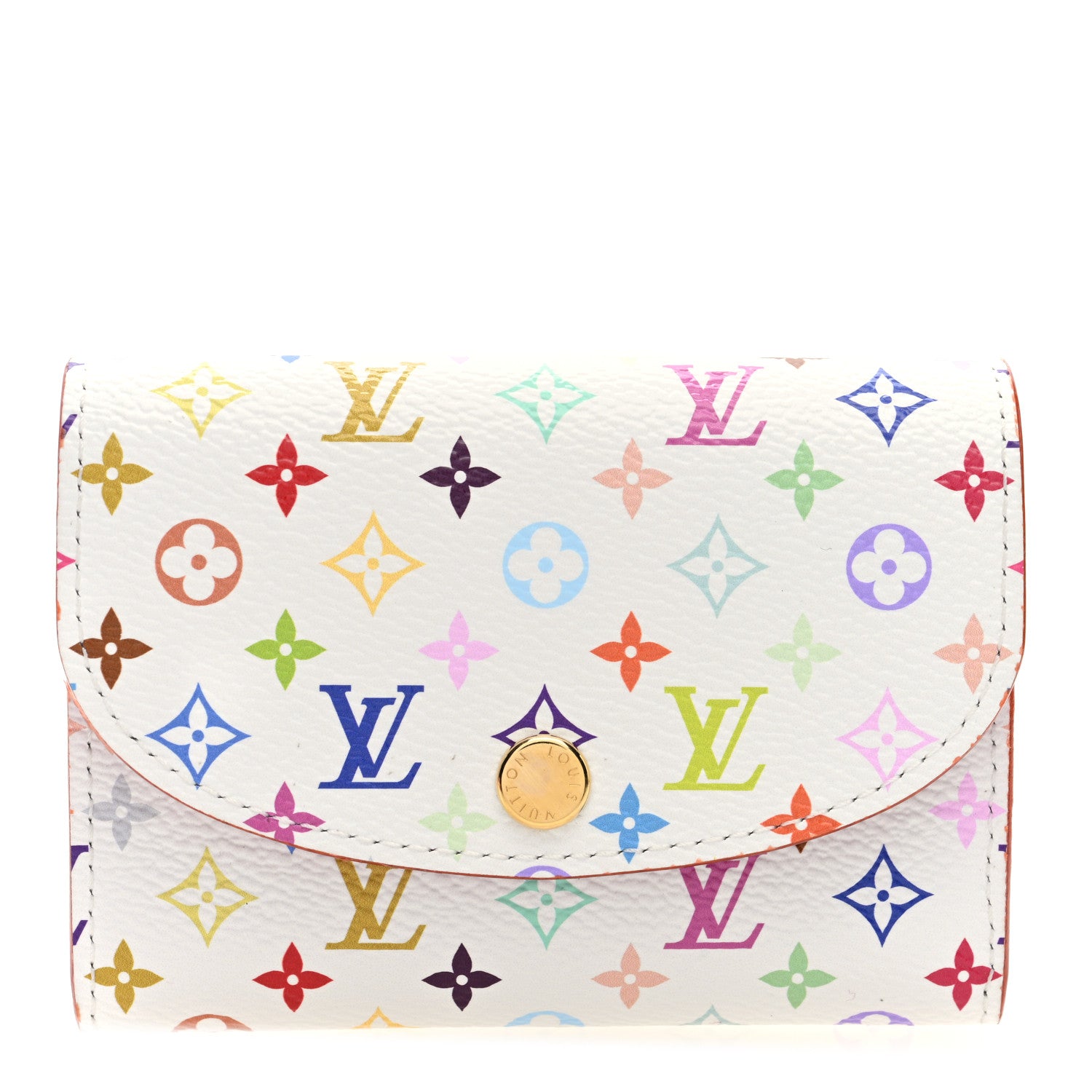Louis Vuitton LV X TM Monogram Multicolor Rosalie Coin Purse White Kawaii Pink 1 of 7