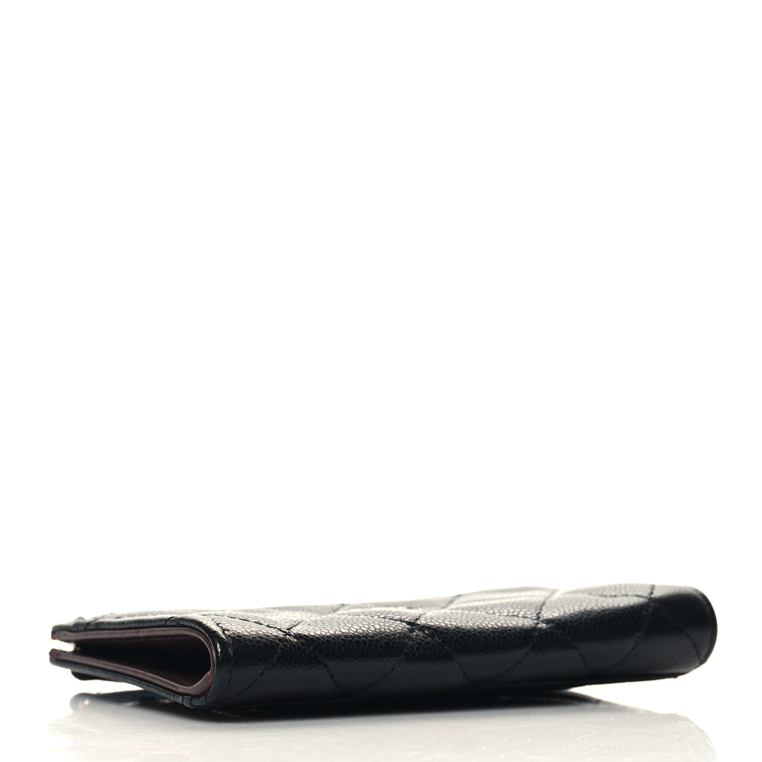 Chanel Caviar Quilted CC Zip Around Card Holder Black 4 of 8