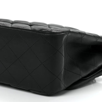 Chanel Lambskin Quilted Jumbo Double Flap Black 12 of 12