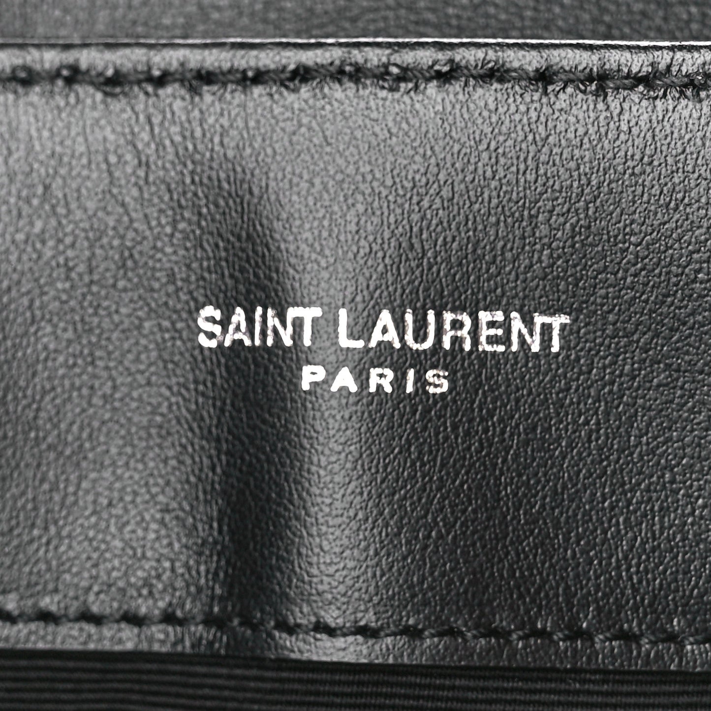 Calfskin Y Quilted Monogram Large Loulou Chain Satchel Black