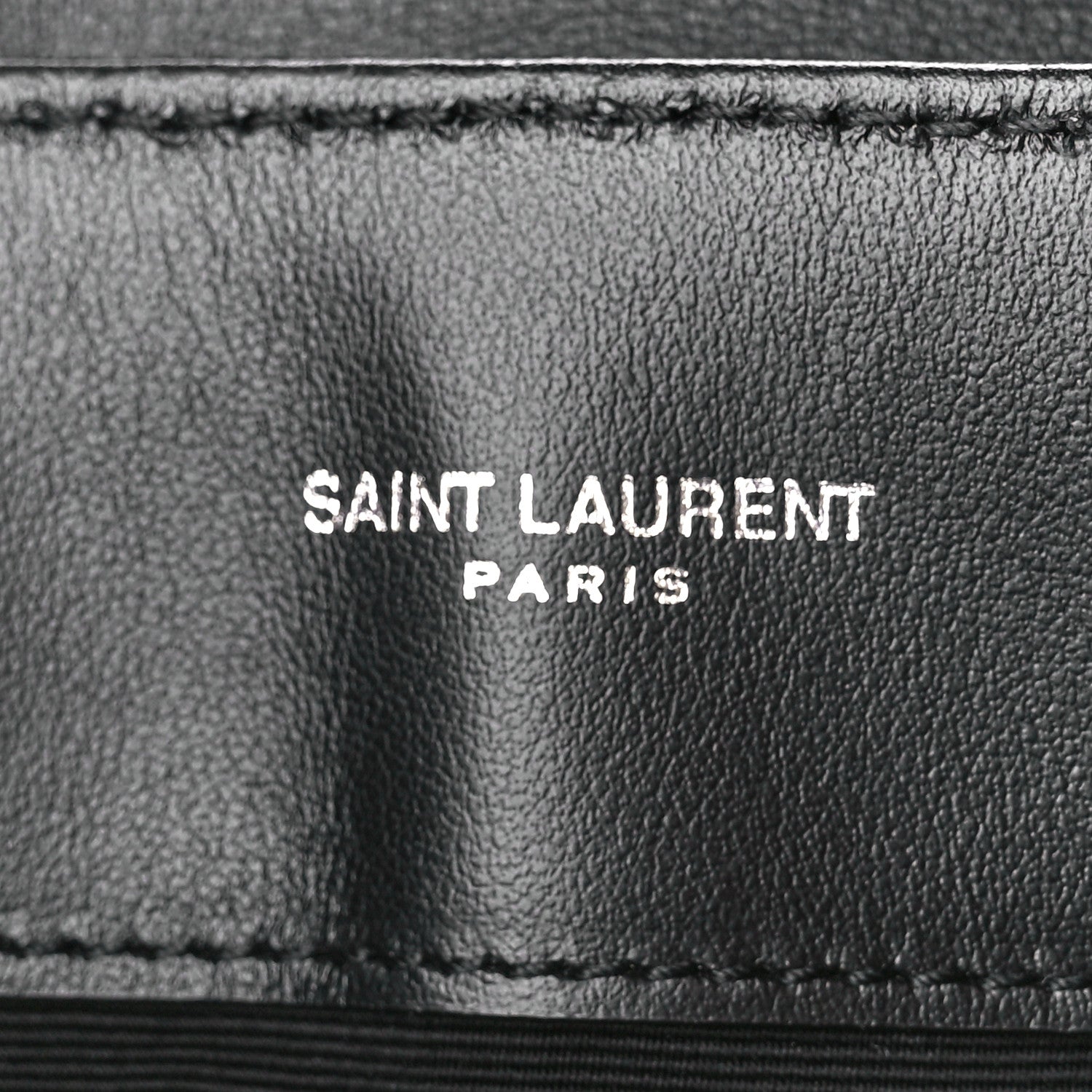 Saint Laurent Calfskin Y Quilted Monogram Large Loulou Chain Satchel Black 6 of 11