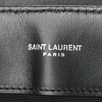 Saint Laurent Calfskin Y Quilted Monogram Large Loulou Chain Satchel Black 6 of 11