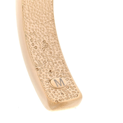Chanel Resin Metal CC Cuff Bracelet M Gold Pink 5 of 6