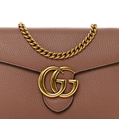 Gucci Cellarius Calfskin GG Marmont Chain Wallet Rosy Phard 6 of 12