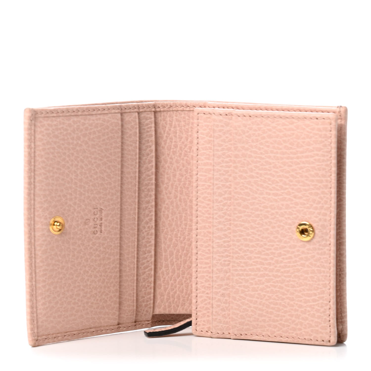 Gucci Dollar Calfskin GG Marmont Card Case Perfect Pink 5 of 5
