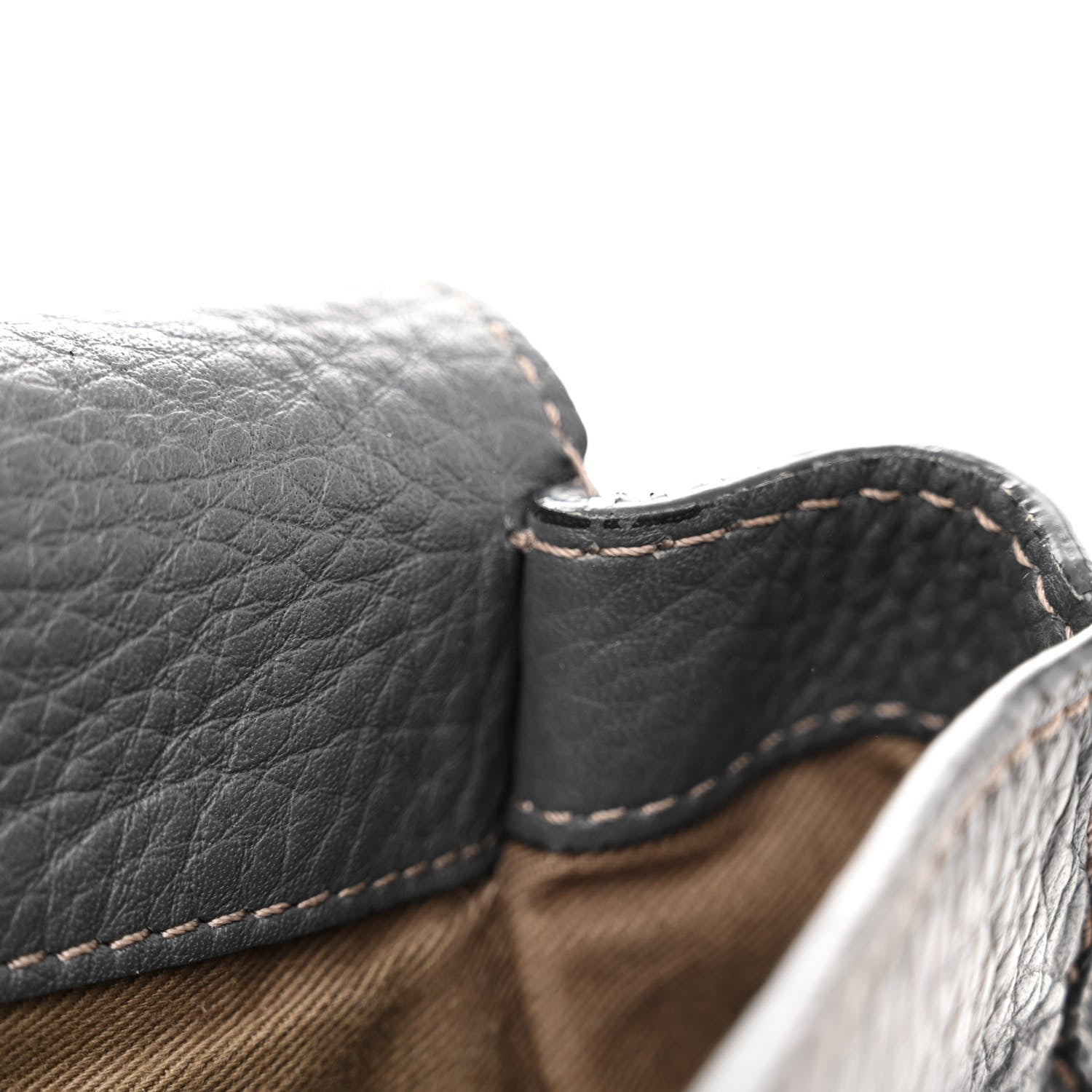 Chloe Grained Calfskin Medium Marcie Saddle Bag Ash 12 of 14