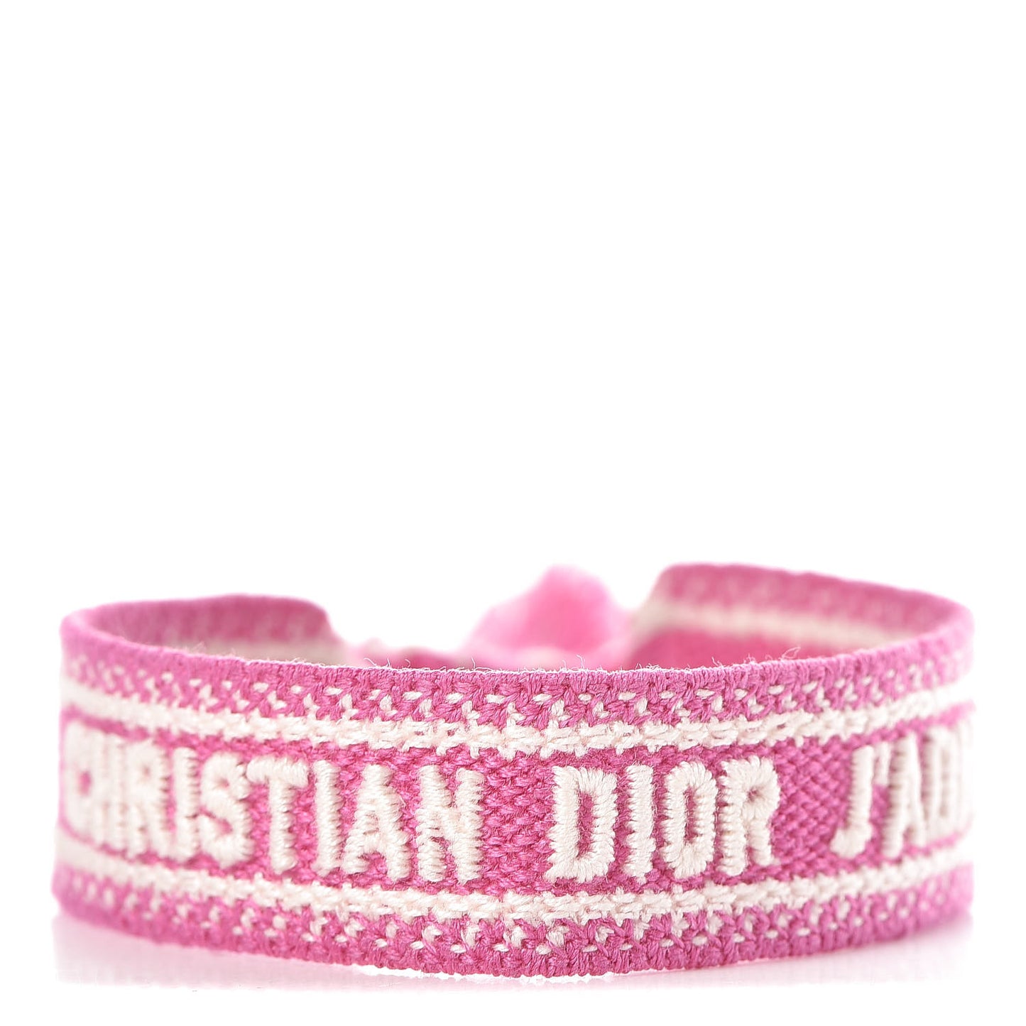 Woven Cotton J'Adior Friendship Bracelet Pink