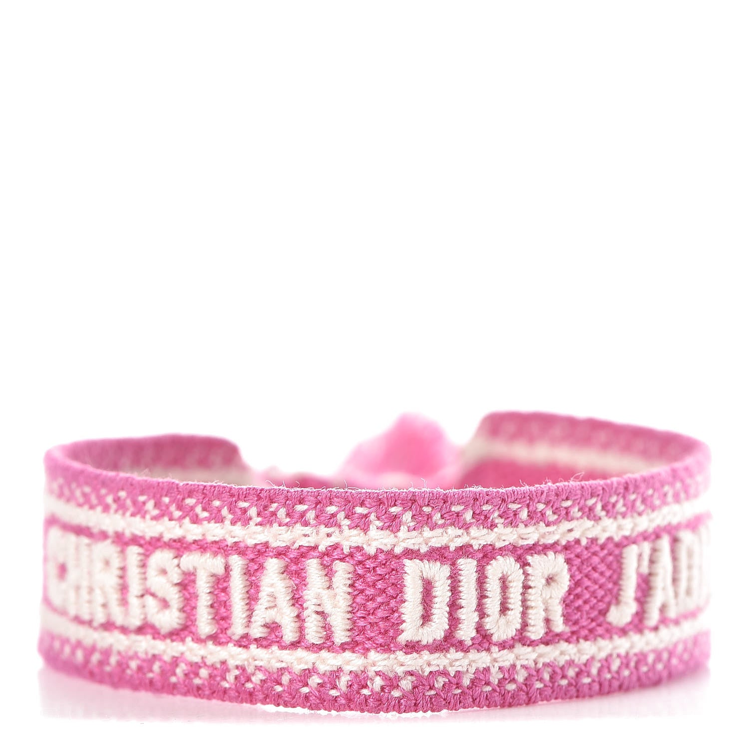 Christian Dior Woven Cotton J'Adior Friendship Bracelet Pink 1 of 3