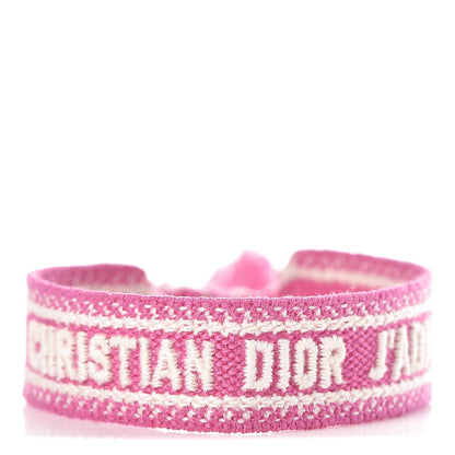 Christian Dior Woven Cotton J'Adior Friendship Bracelet Pink 1 of 3