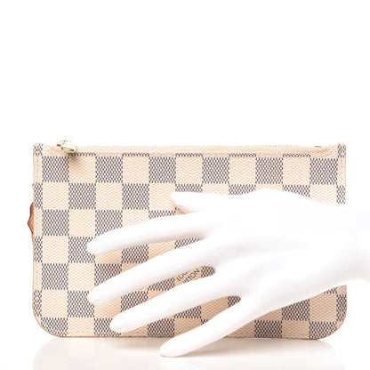 Louis Vuitton Damier Azur Neverfull PM Pochette 2 of 9