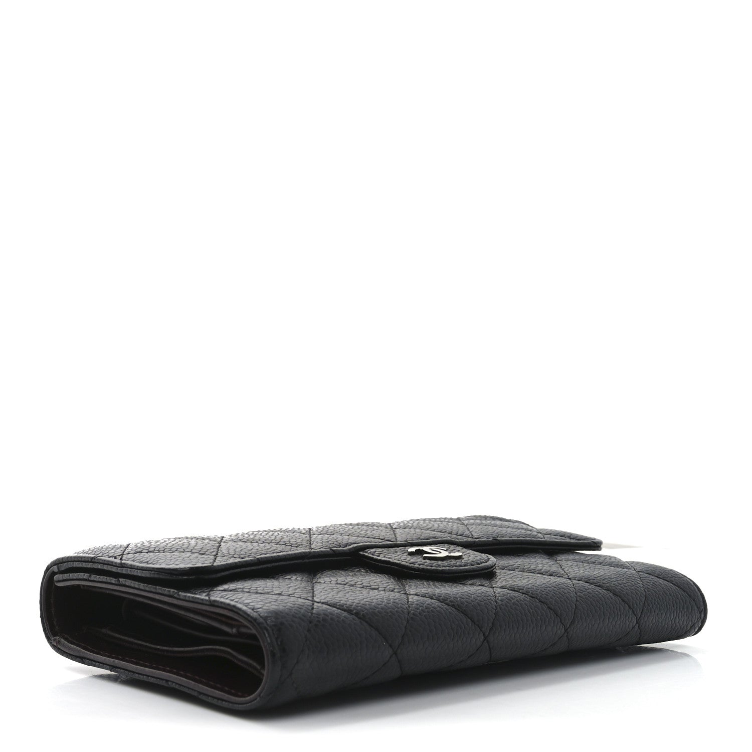 Chanel Caviar Quilted Large Flap Wallet Black 4 of 8