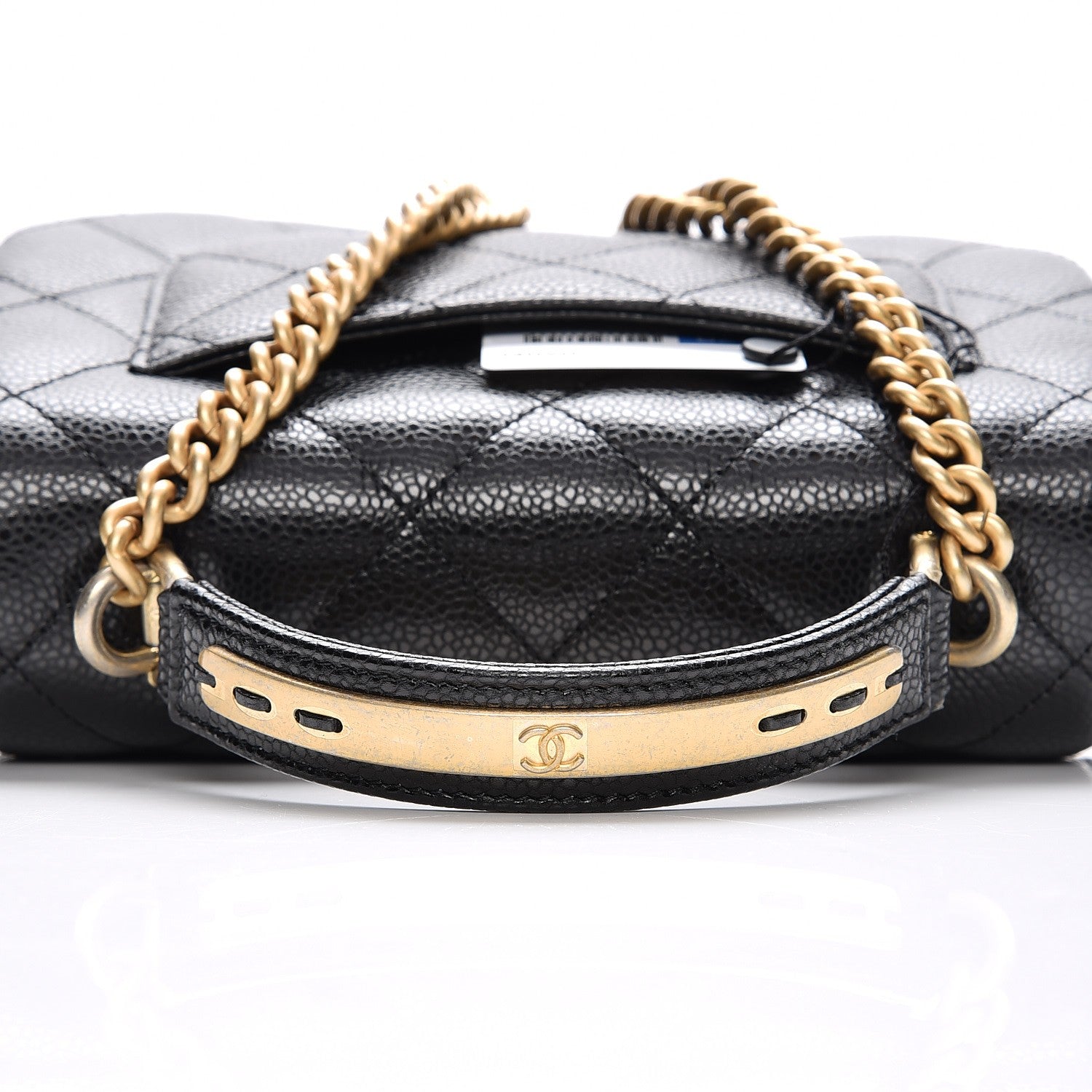 Chanel Caviar Mini Carry Around Flap Bag Black 9 of 9