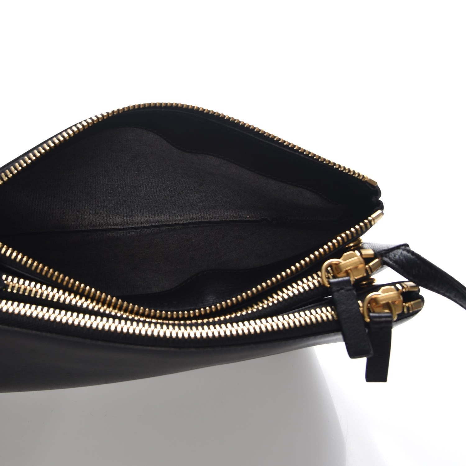 Celine Lambskin Small Trio Crossbody Bag Black 5 of 10