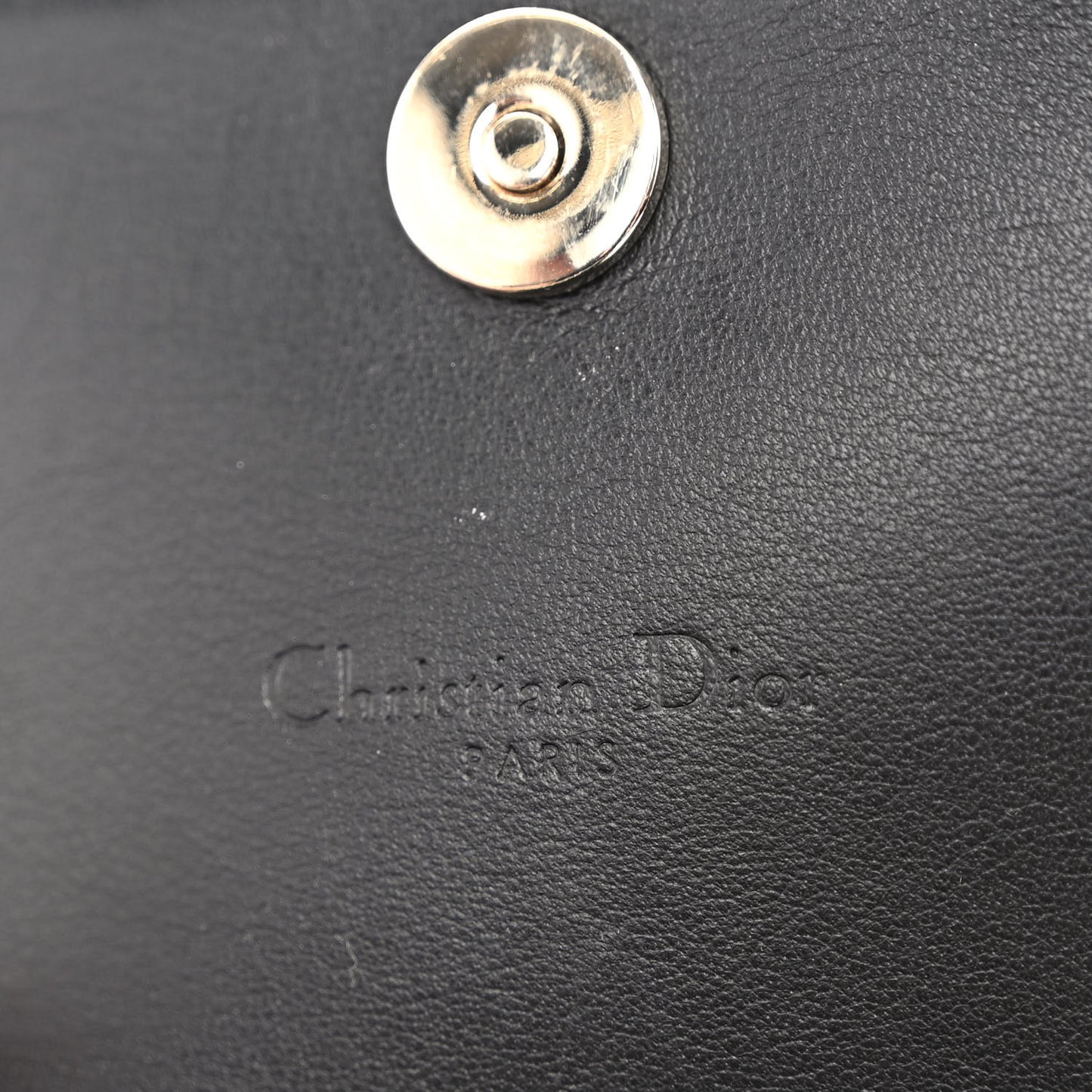 Patent Cannage Nano Lady Dior Card Holder Black