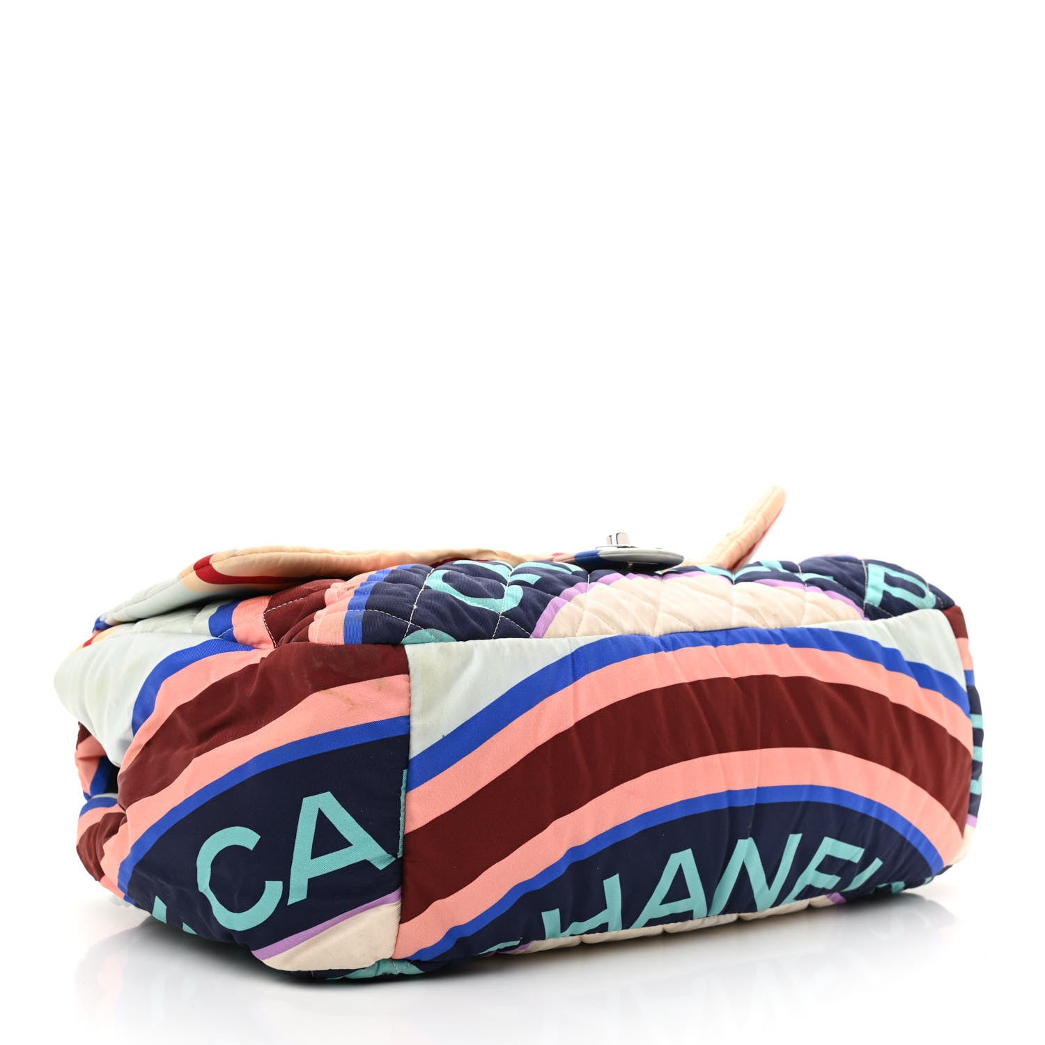 Chanel Fabric Quilted Printed XXL Flap Multicolor 3 of 12