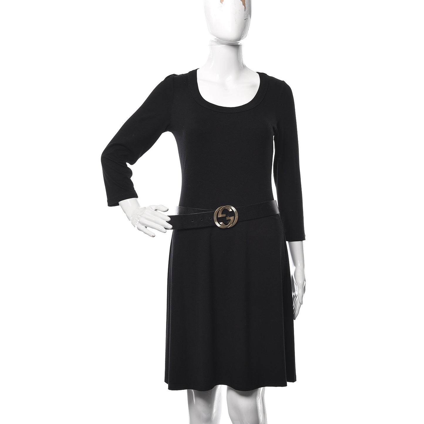 Calfskin Interlocking G Belt 90 36 Black