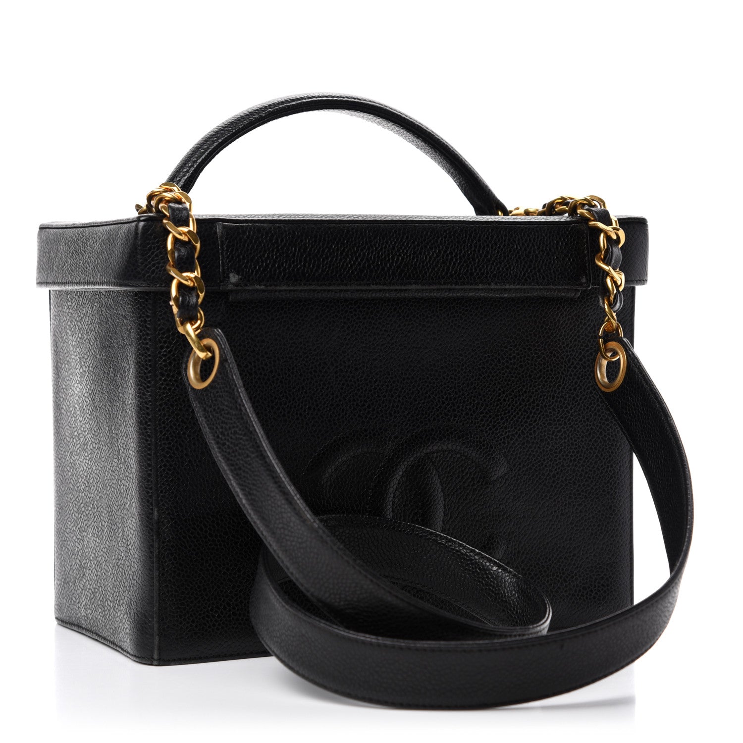 Chanel Caviar Vanity Train Case Black 3 of 15
