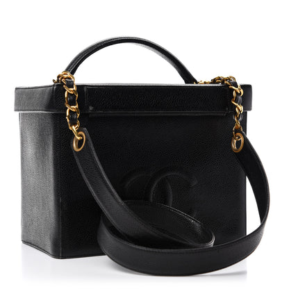 Chanel Caviar Vanity Train Case Black 3 of 15