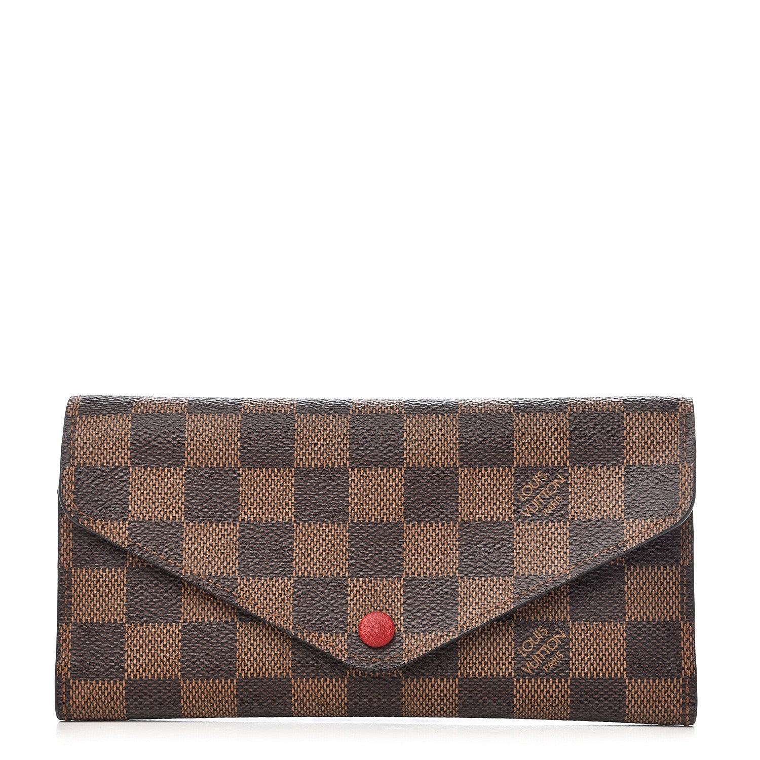 Louis Vuitton Damier Ebene Josephine Wallet Red 1 of 7