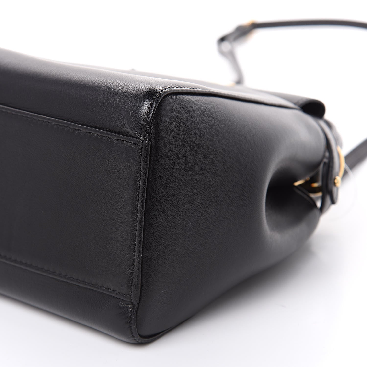 Fendi Nappa Mini Peekaboo Iconic Satchel Black 10 of 11