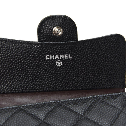 Chanel Caviar Quilted Compact Flap Wallet Black 7 of 9