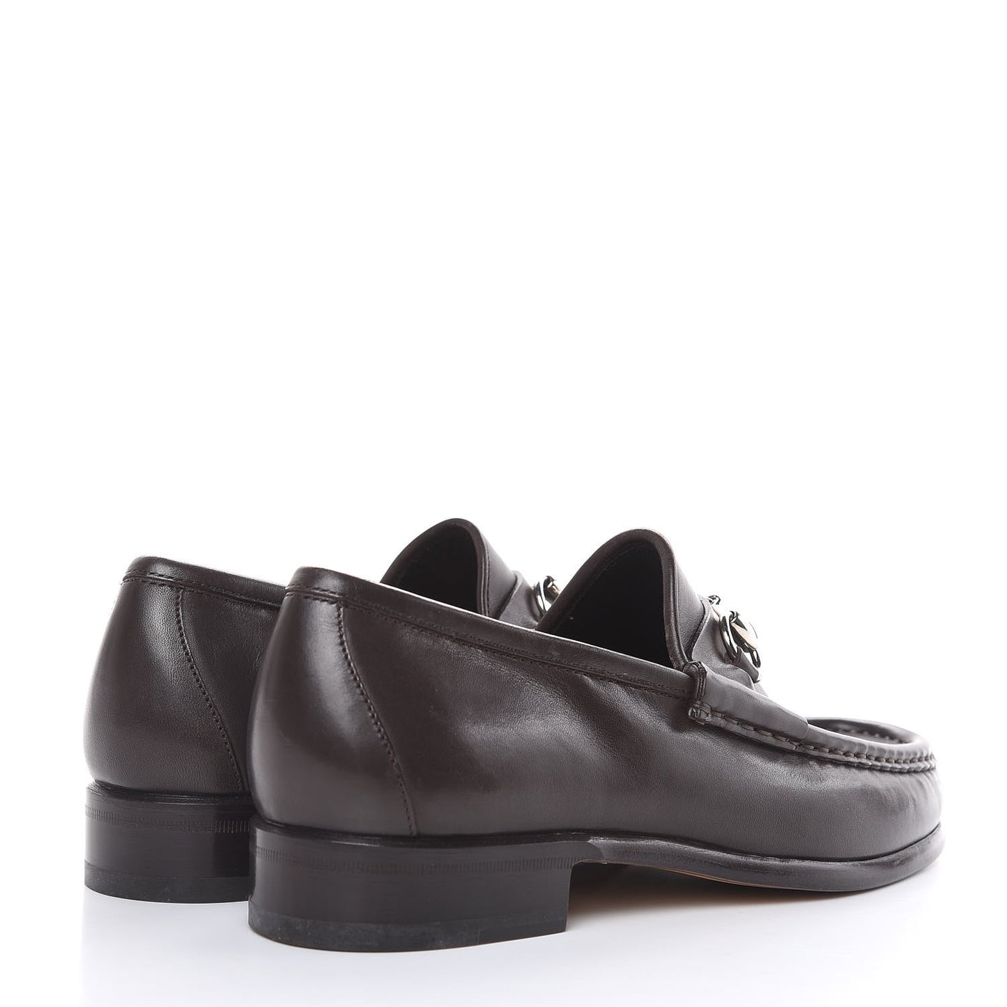 Calfskin Mens 1953 Horsebit Loafers 6 Marrone
