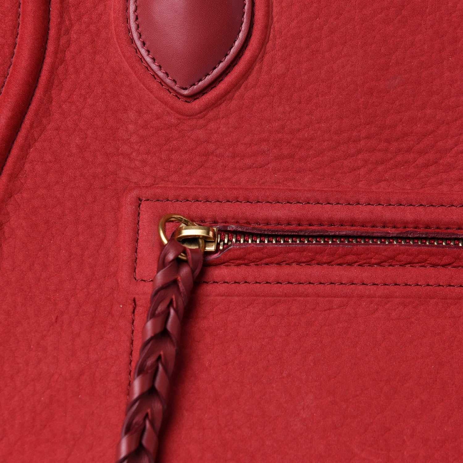 Celine Nubuck Medium Phantom Luggage Red 8 of 15