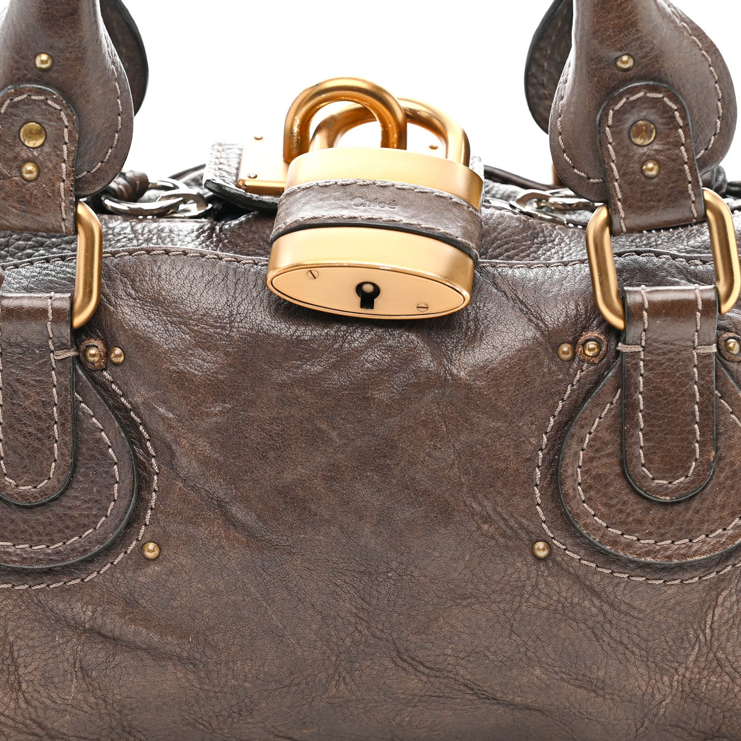 Chloe Calfskin Medium Paddington Satchel Chocolate 9 of 11