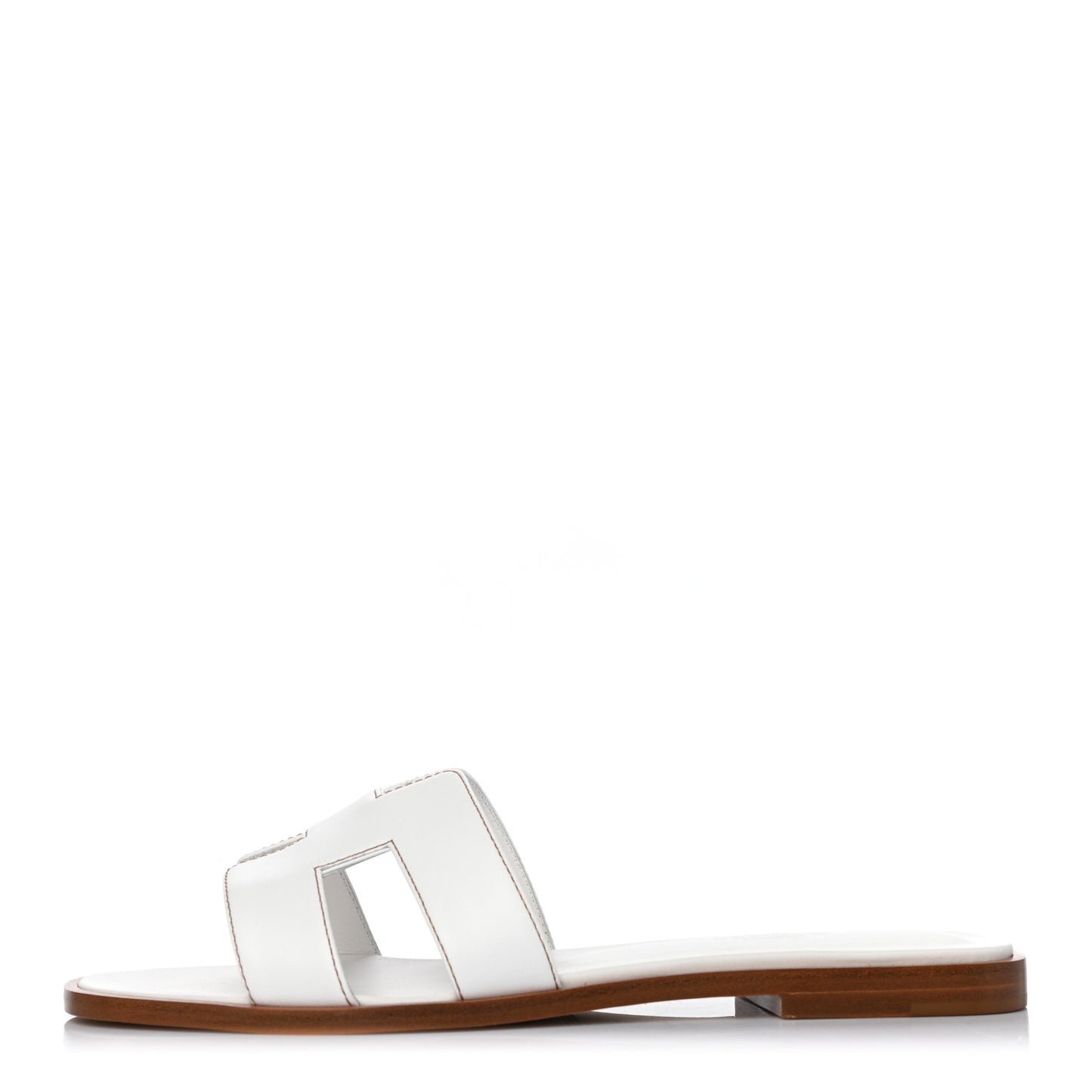 Box Calfskin Oran Sandals 37.5 White