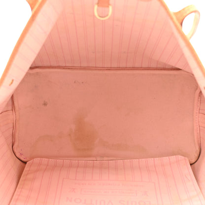 Louis Vuitton Damier Azur Neo Neverfull MM Rose Ballerine 6 of 17