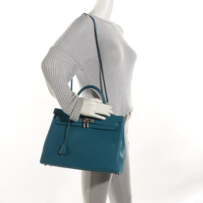 Hermes Togo Kelly Retourne 35 Cobalt 2 of 23