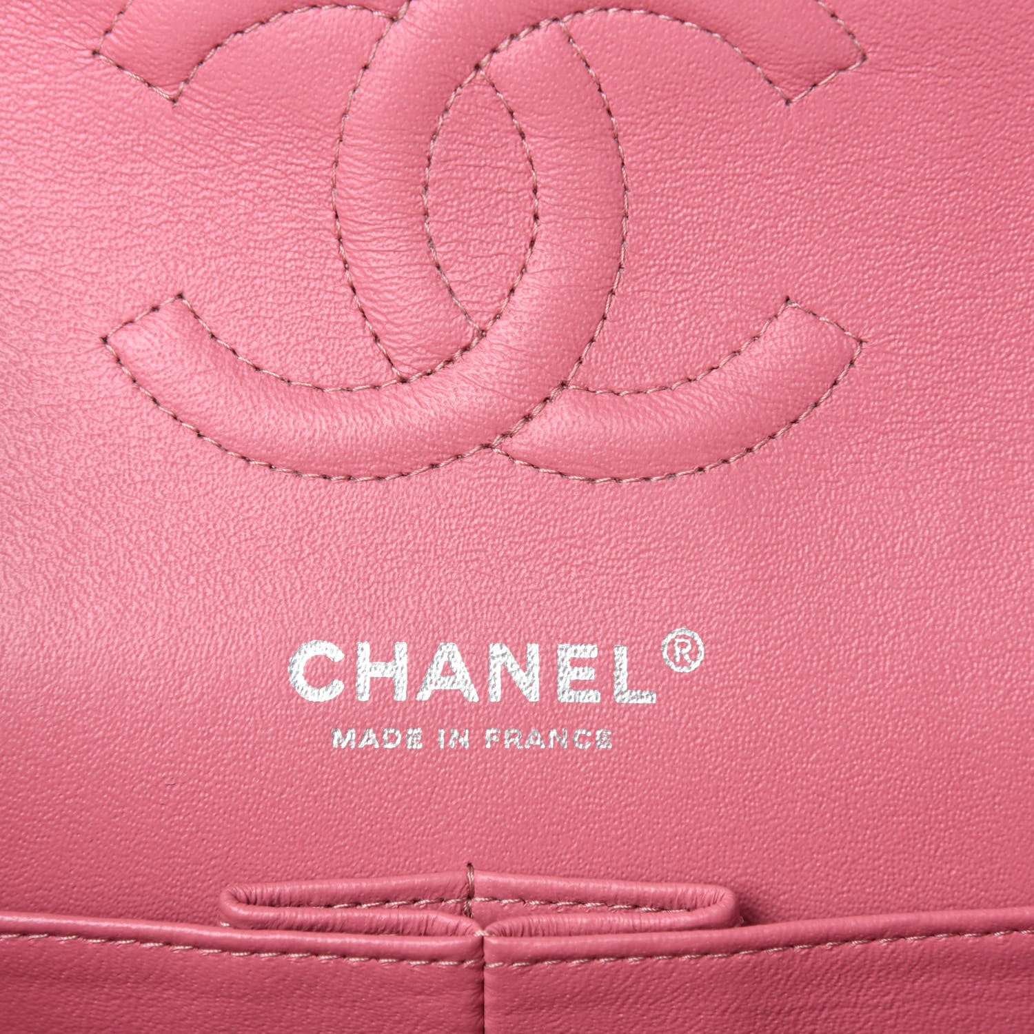 Chanel Lambskin Quilted Medium Double Flap Pink 10 of 12