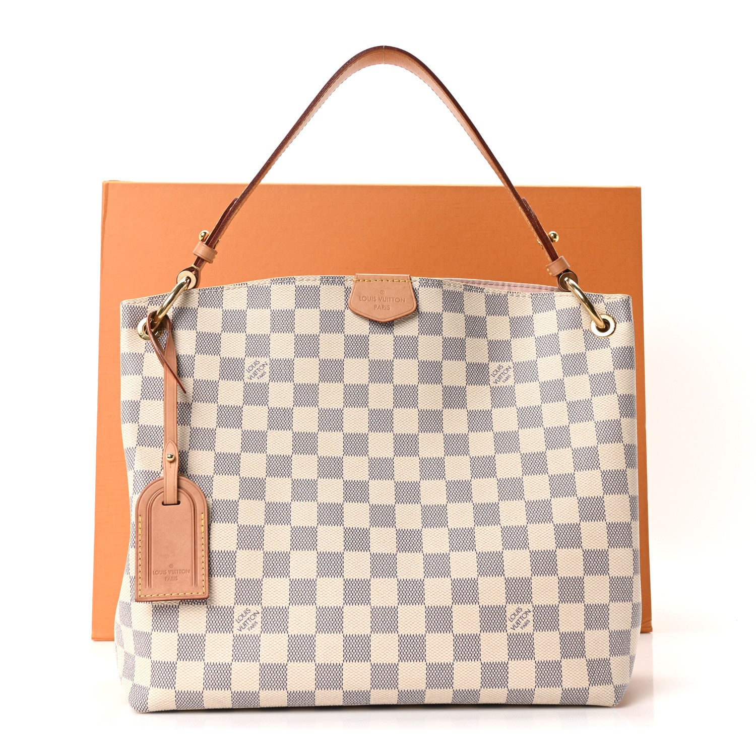Louis Vuitton Damier Azur Graceful PM Rose Ballerine Rose Ballerine 10 of 10
