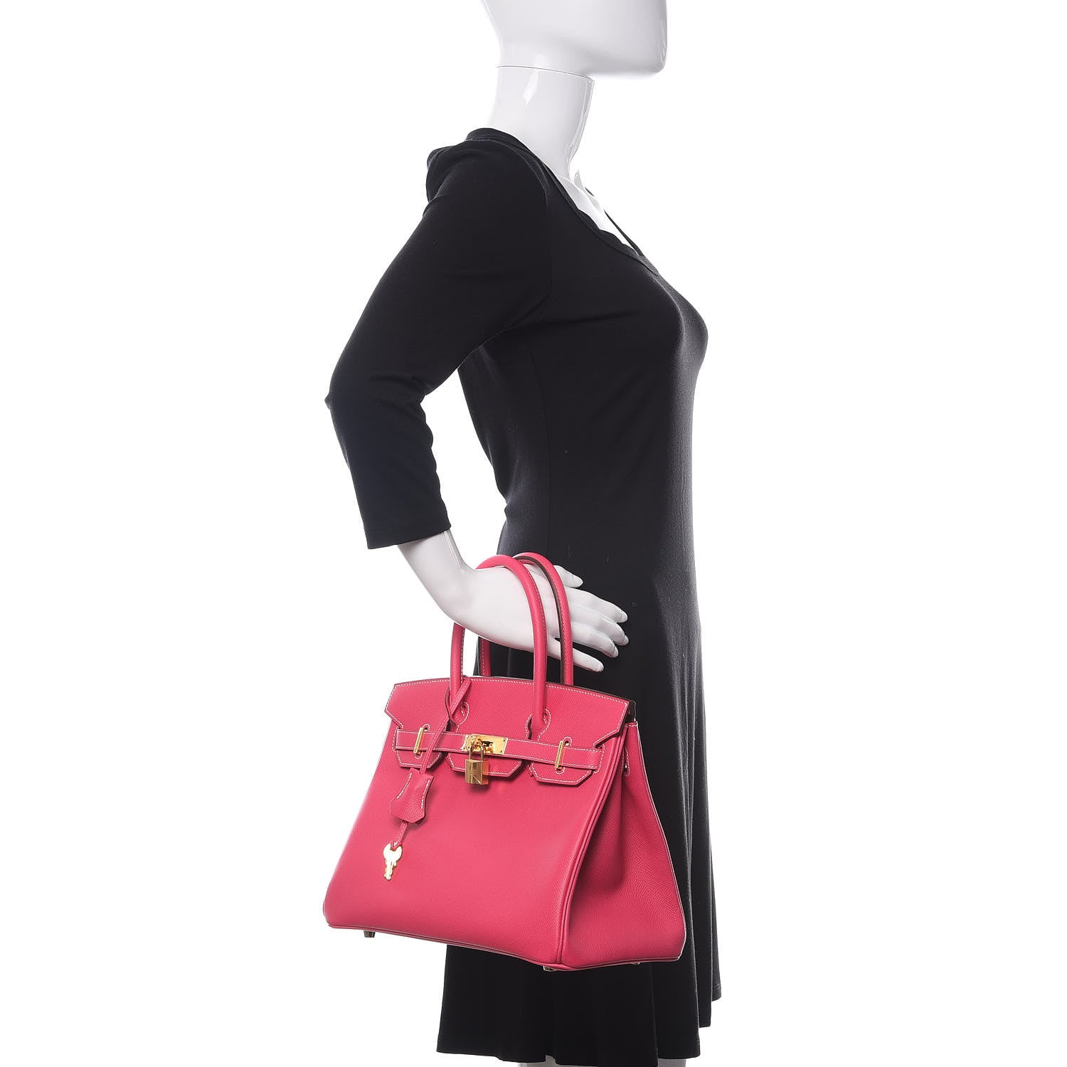 Hermes Epsom Birkin 30 Rose Tyrien 2 of 10