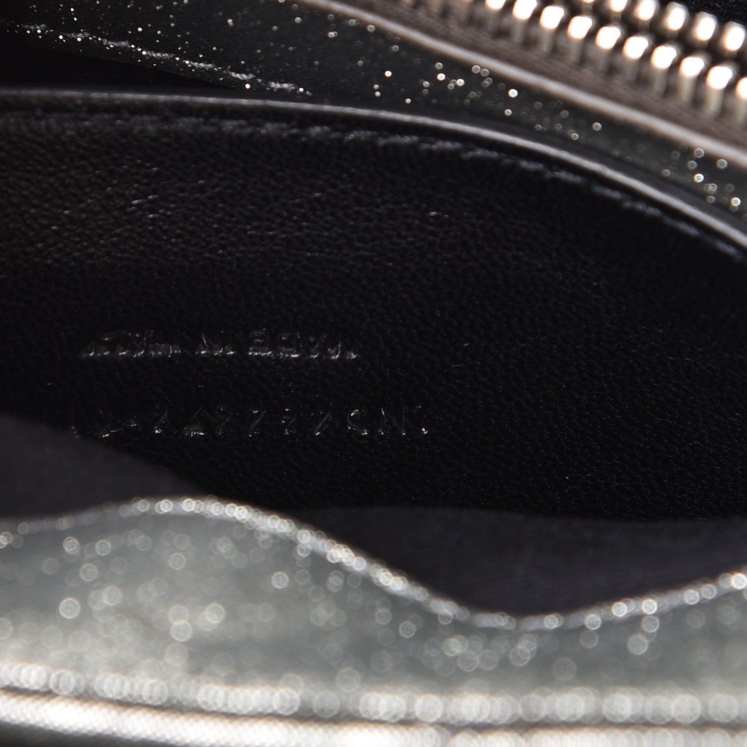 Saint Laurent Metallic Calfskin Y Calfskin Monogram Small Loulou Chain Satchel Dark Grey 7 of 8