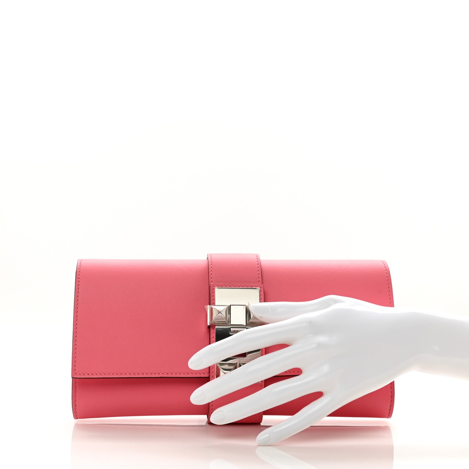 Hermes Swift Medor 23 Clutch Rose Azalee 2 of 7