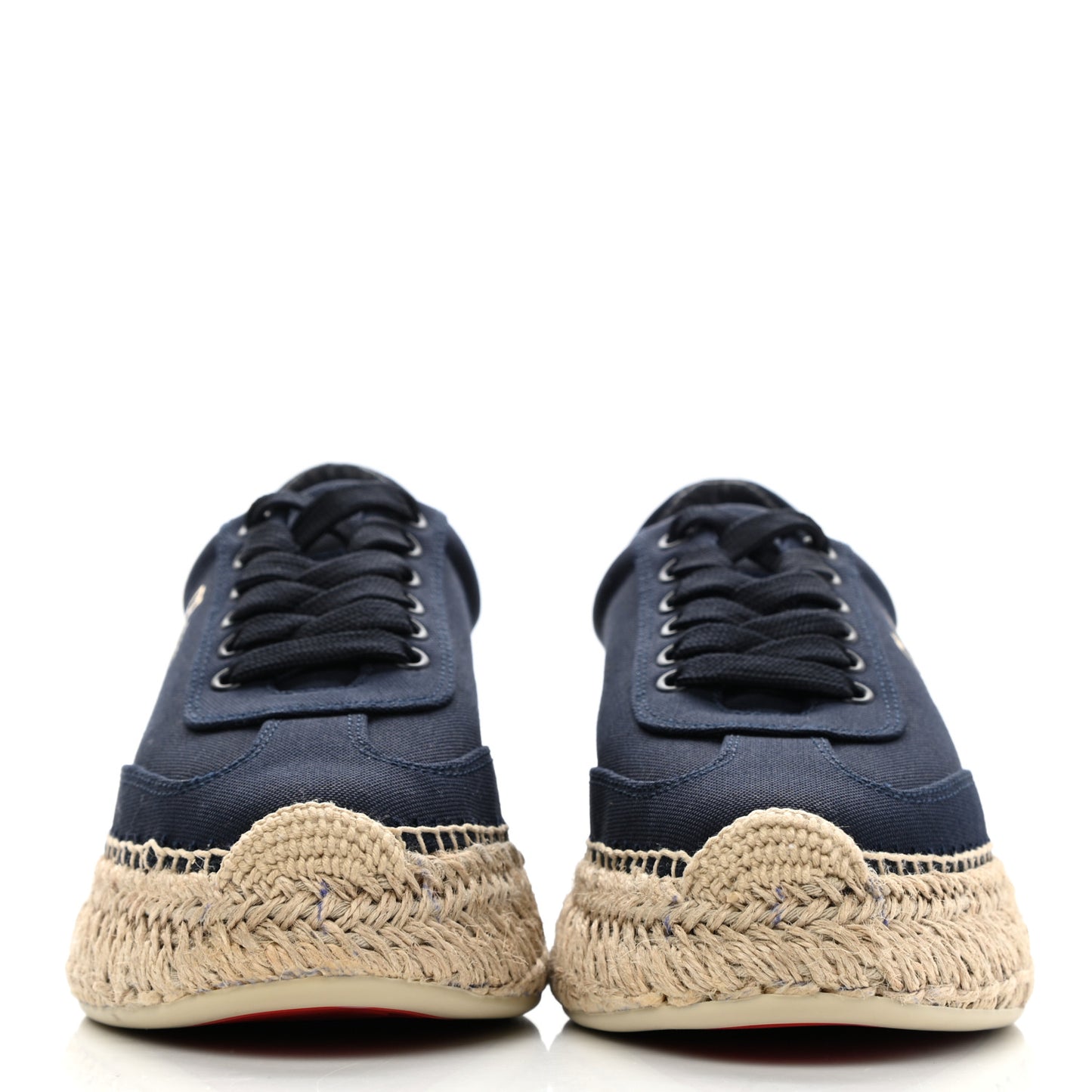 Toile Calfskin Espasneak Flat Sneaker 38 Obscur