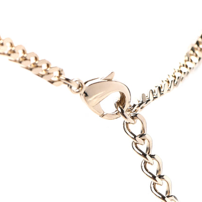 Chanel Crystal Chain CC Choker Gold Silver 4 of 6