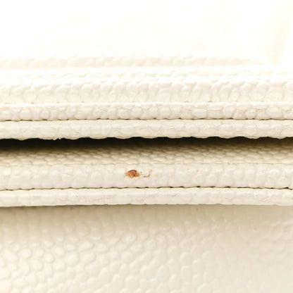 Chanel Caviar Quilted Medium Boy Flap White 11 of 13