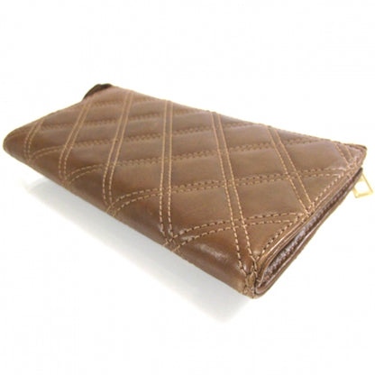 Marc Jacobs Leather Quilted Zip Clutch Wallet Brown 5 of 11