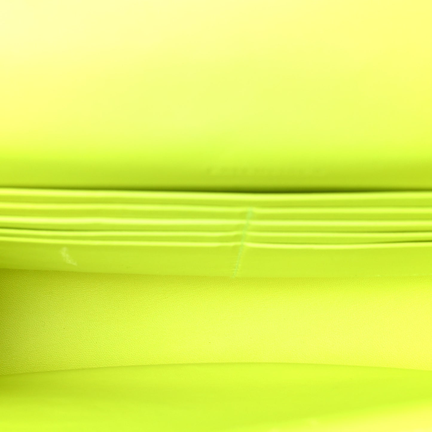 Grained Calfskin Embossed Car Flap Bag Fluo Yellow