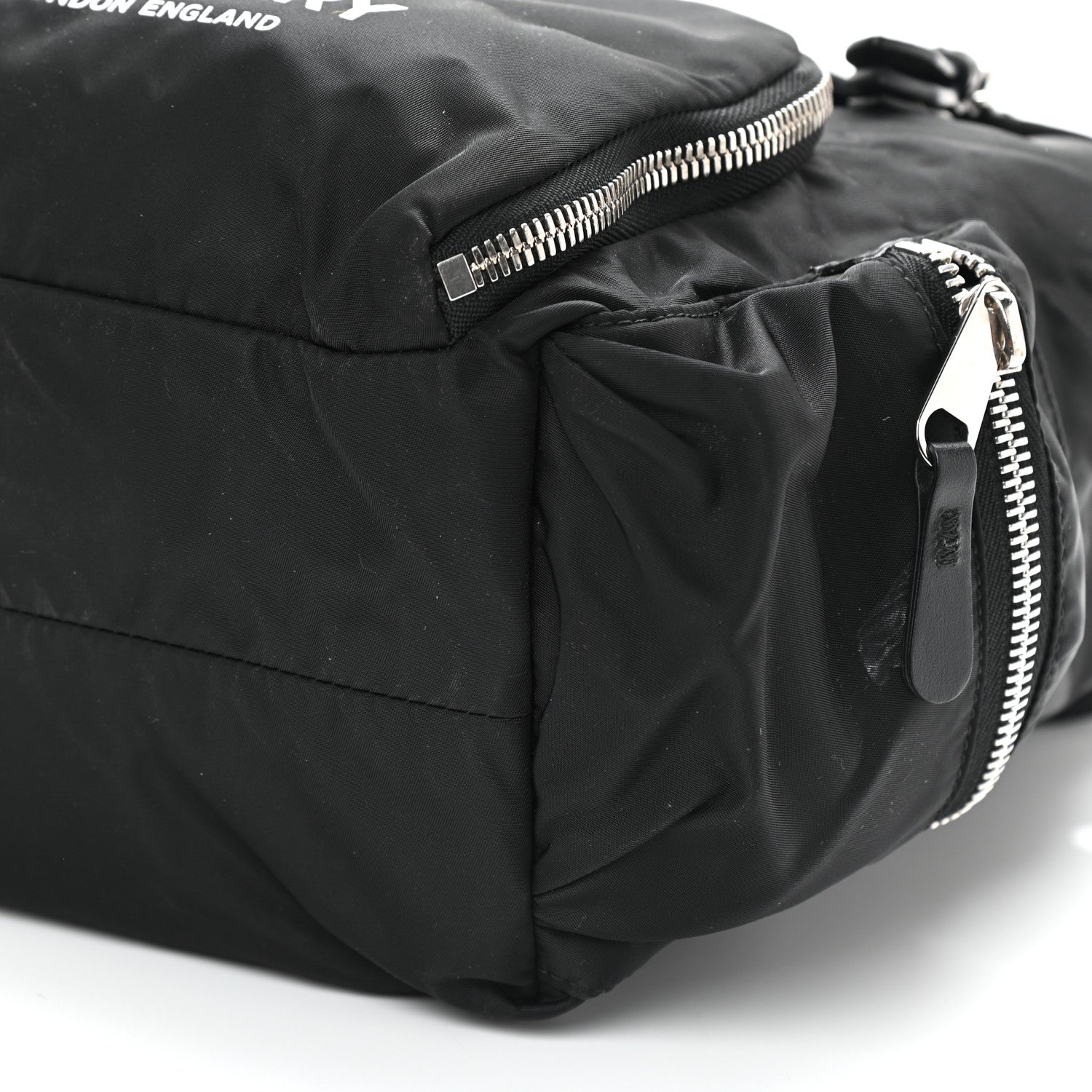 Burberry Nylon Logo Print Medium Rucksack Backpack Black 9 of 11