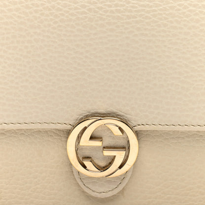 Gucci Dollar Calfskin Interlocking G Chain Wallet Ivoire 7 of 9