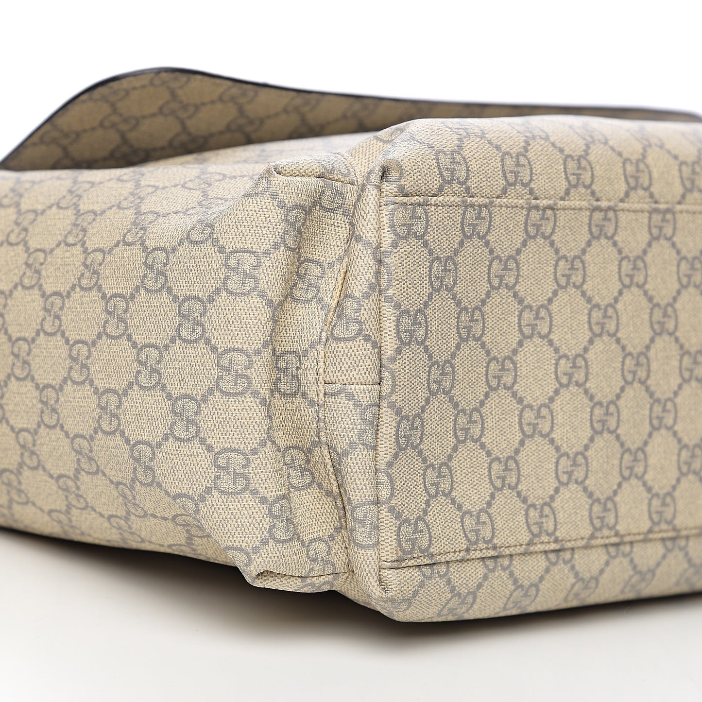 GG Plus Monogram Messenger Diaper Bag Ecru Grigio