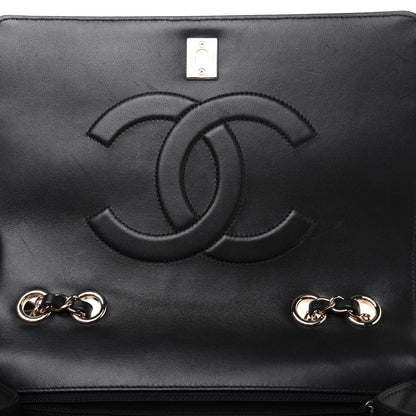 Chanel Lambskin Chevron Quilted Flap Black 10 of 21