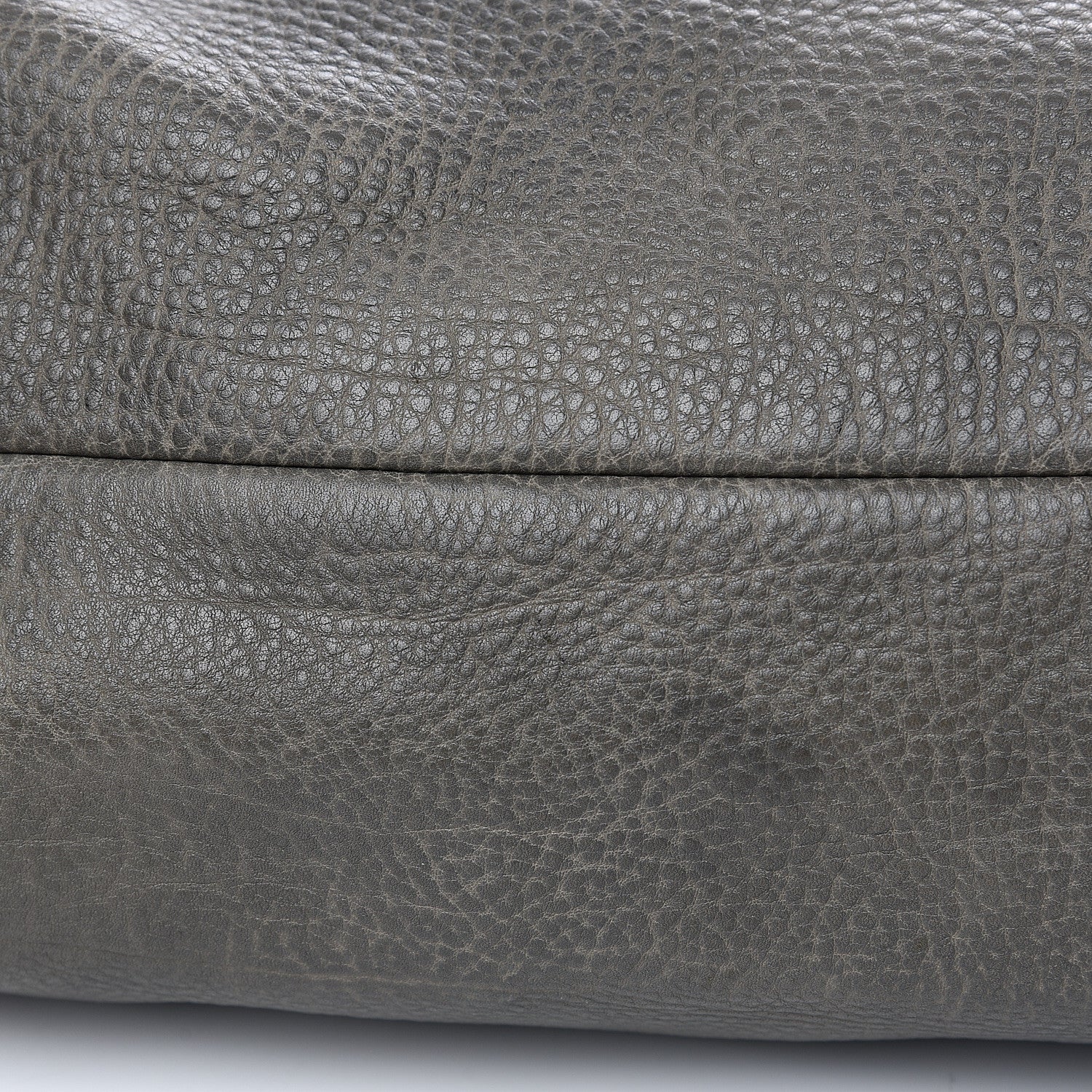 Gucci Calfskin Medium Bamboo Bar Shoulder Bag Grey 10 of 12