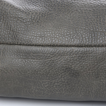 Gucci Calfskin Medium Bamboo Bar Shoulder Bag Grey 10 of 12