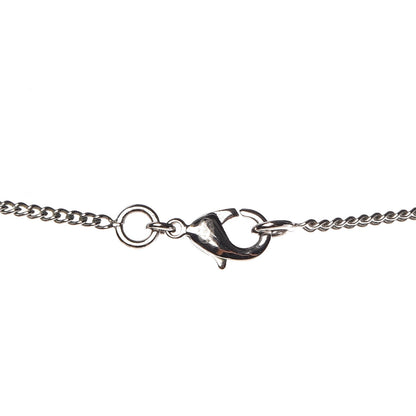 Chanel Baguette Crystal Pearl CC Lariat Necklace Silver 4 of 5