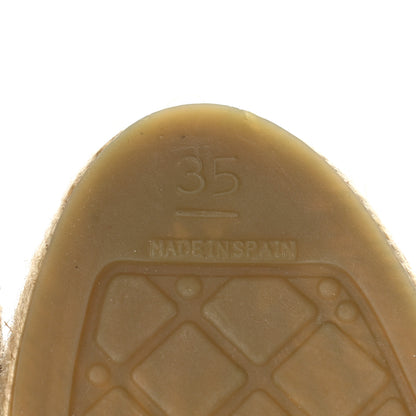 Chanel Lambskin CC Espadrilles 35 Black 7 of 9